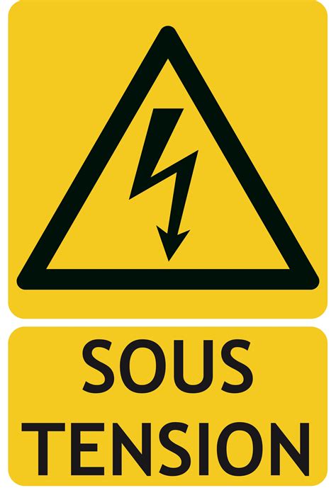 PANNEAU DANGER ELECTRIQUE AUTOCOLLANT